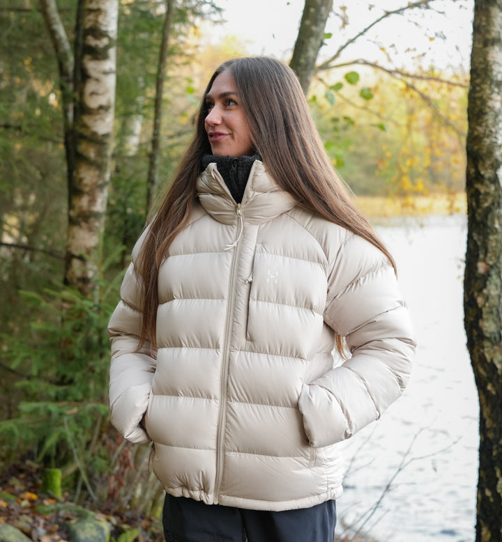 Haglöfs Rosson Down Hood Women Chalk Beige