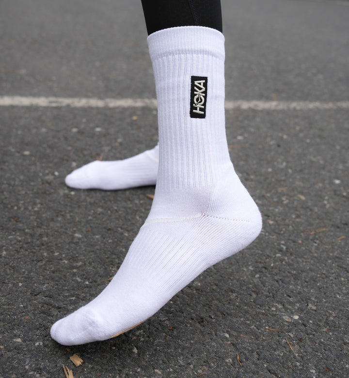 Hoka U LIFESTYLE CREW SOCK White