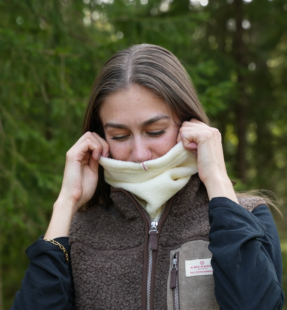 Amundsen Sports Wool Neckwarmer Natural