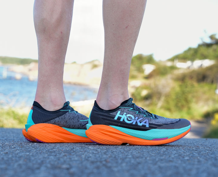 Hoka M MACH X 2 Black / Electric Aqua