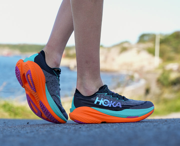 Hoka W MACH X 2 Black / Electric Aqua