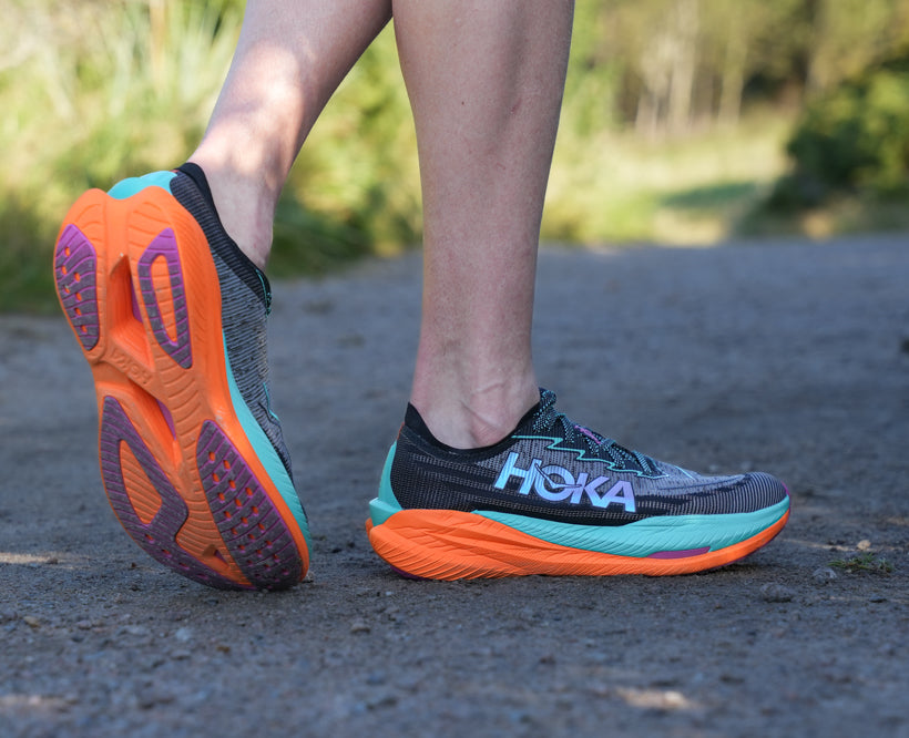 Hoka M MACH X 2 WIDE Black / Electric Aqua