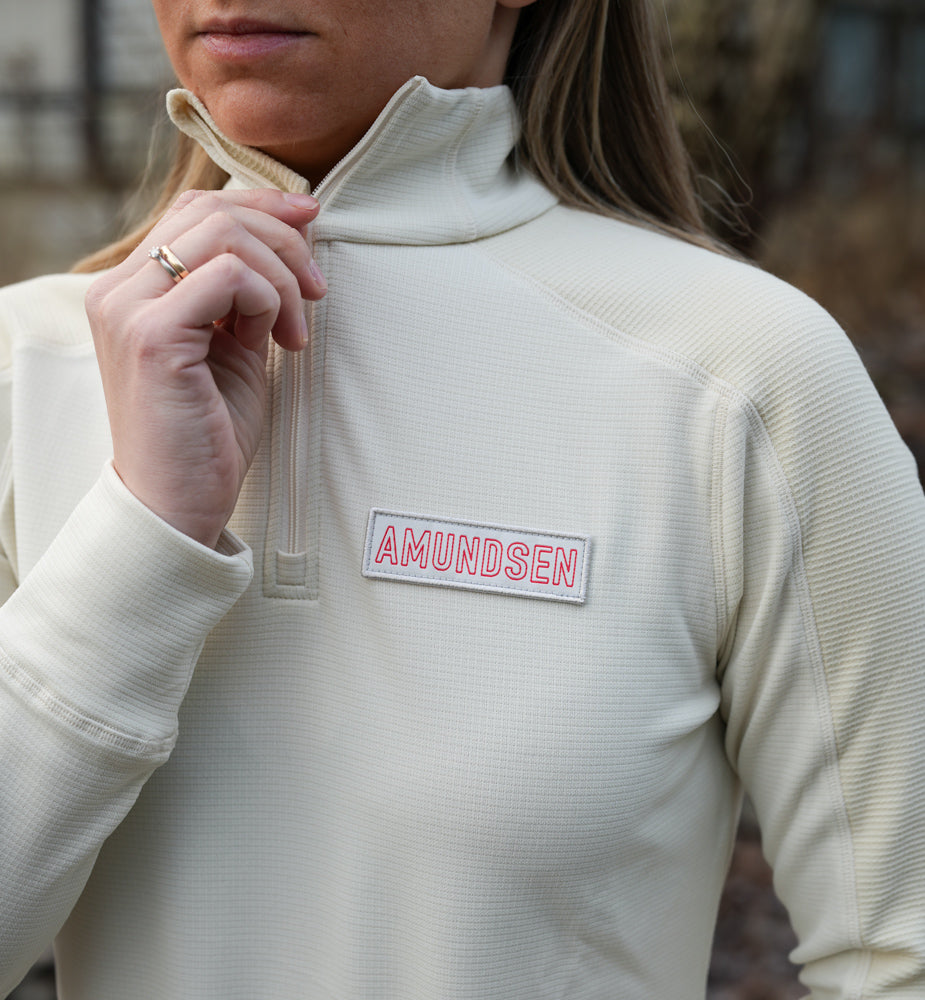Amundsen Sports Mountain Airy Half Zip Womens Oatmeal