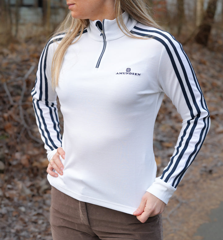 Amundsen Sports 5Mila Half-Zip Lines Womens White