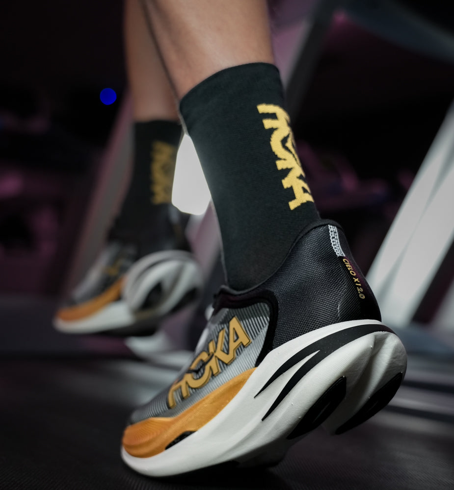 Hoka U GPX CREW RUN SOCK Black / Gold