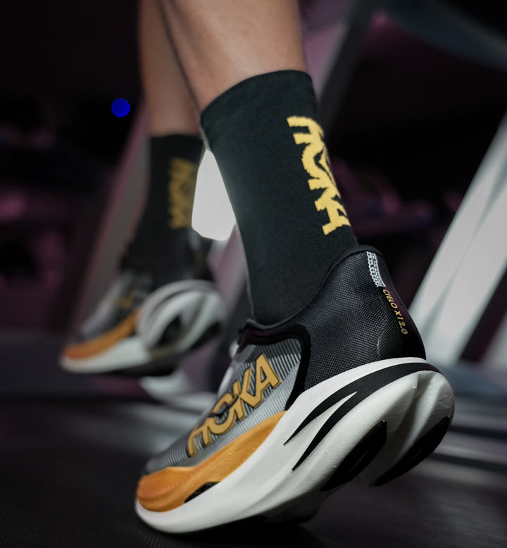 Hoka U GPX CREW RUN SOCK Black / Gold