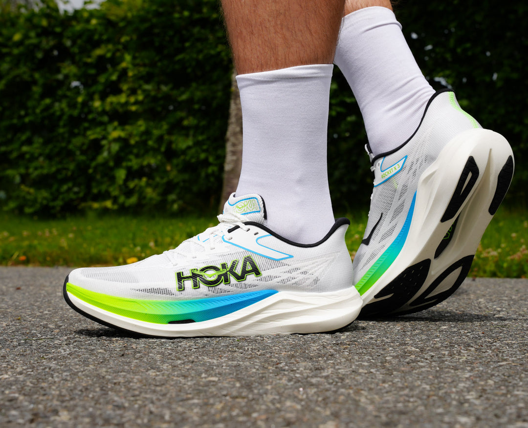 Hoka U ROCKET X 3 Frost / Electric Lime