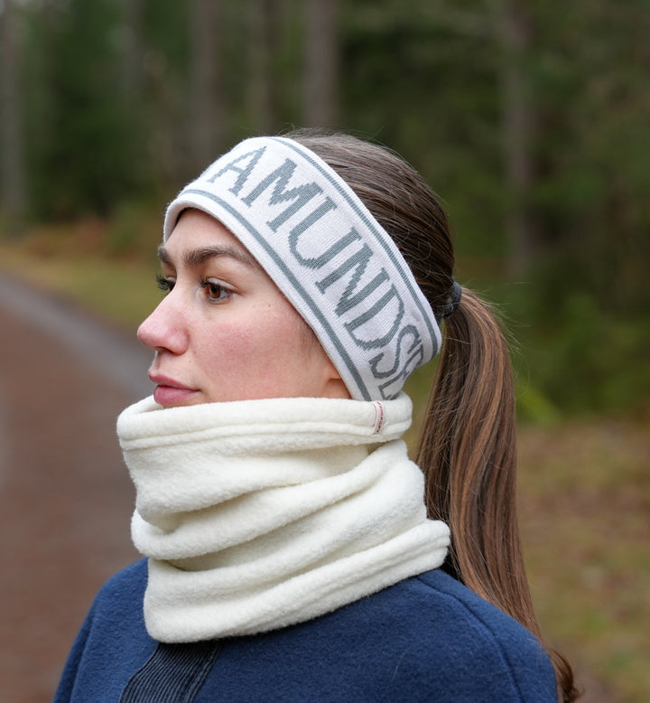 Amundsen Sports Ski Headband White/Stormy Blue