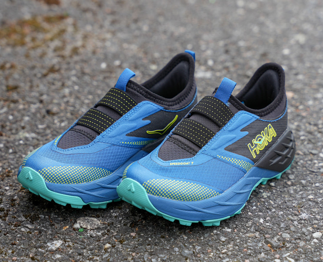 Hoka K SPEEDGOAT 7 KIDS Black / Night Glow Blue