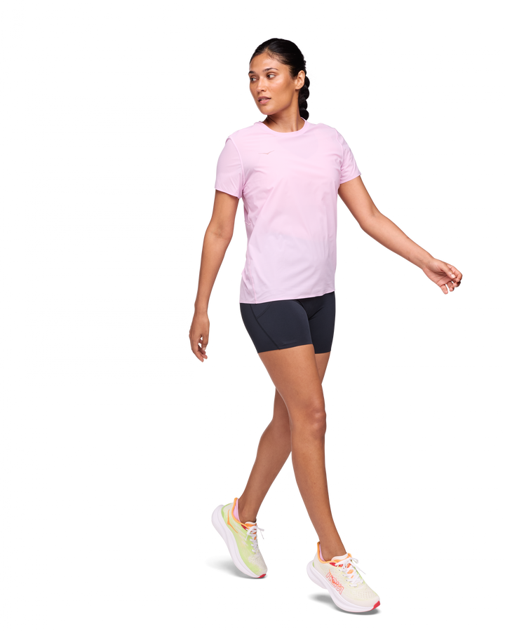 Hoka W AIROLITE RUN SHORT SLEEVE Pink Twilight