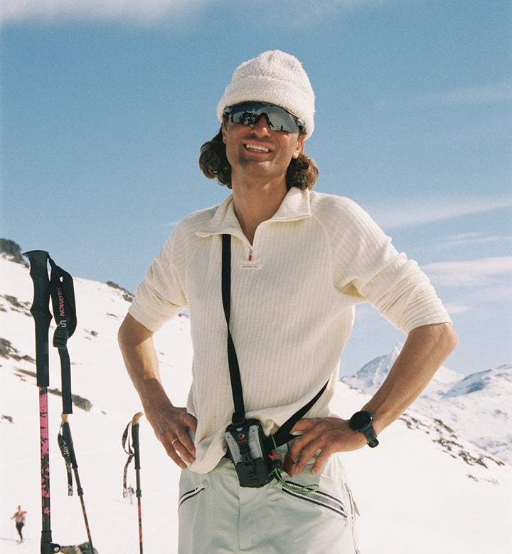 Amundsen Sports Hero's Hide Half Zip Mens Natural