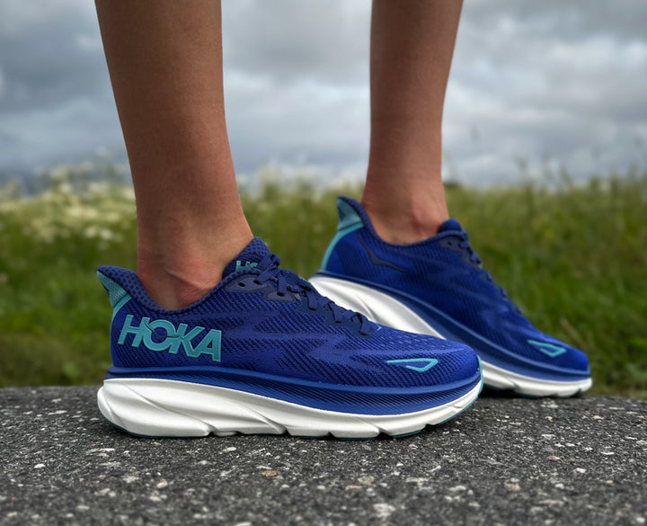 Hoka W CLIFTON 9 Bellwether Blue / Evening Sky