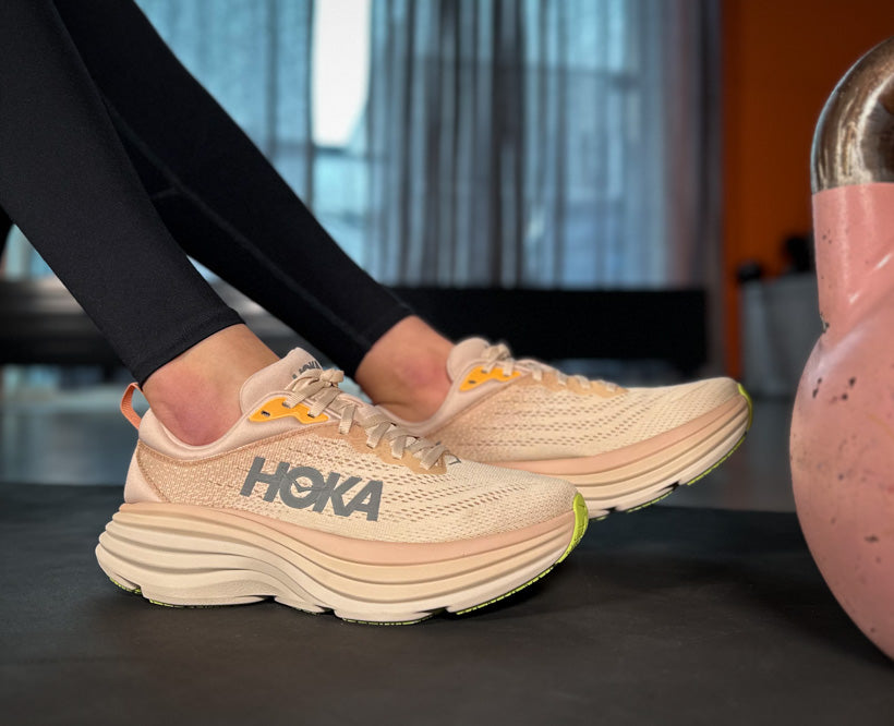 Hoka W Bondi 8 Cream / Vanilla Framsport