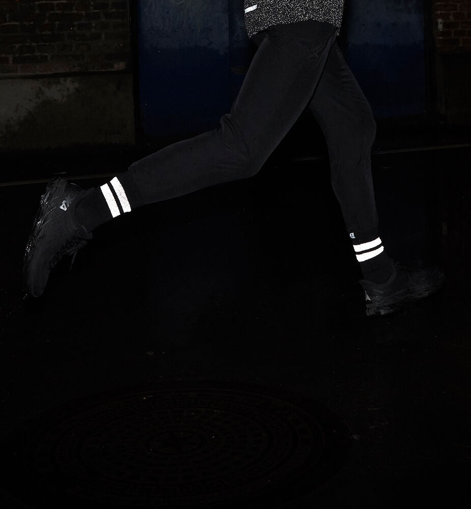 Saysky Reflective High Merino Socks Black