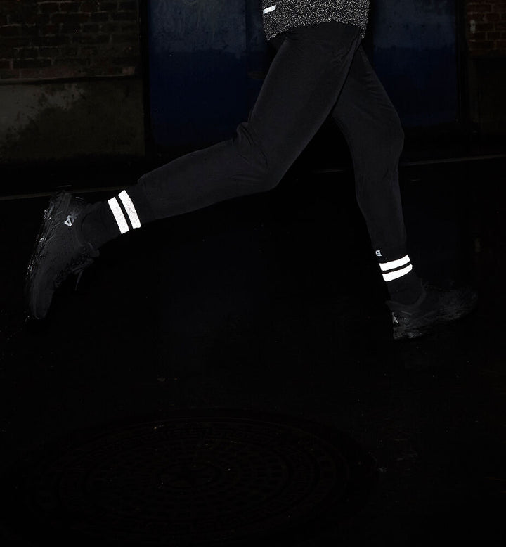 Saysky Reflective High Merino Socks Black