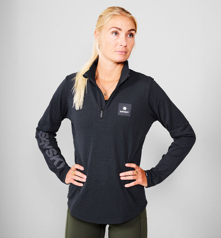 Saysky W Blaze Half Zip Light Fleece Black