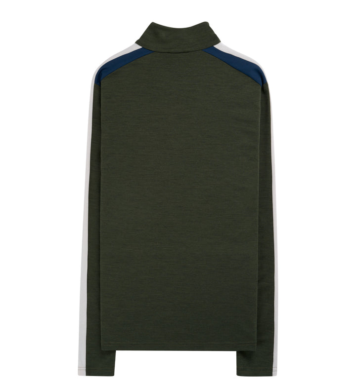 Amundsen Sports 5Mila Half Zip Mens Olive/Stripe