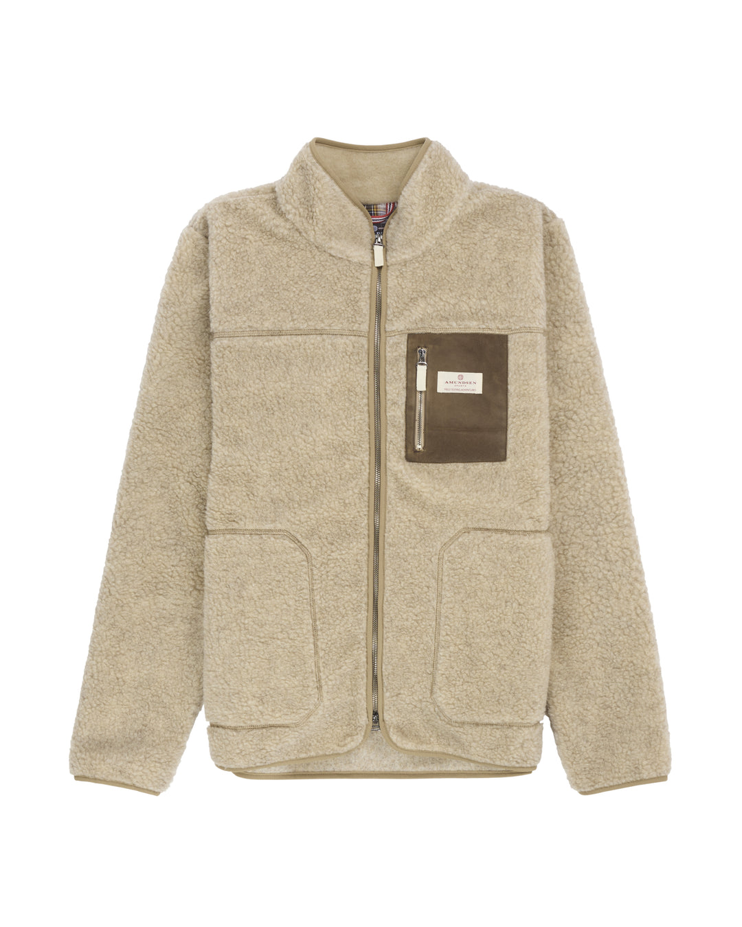 Amundsen Sports Heroes Wool Fleece Jacket Mens Natural