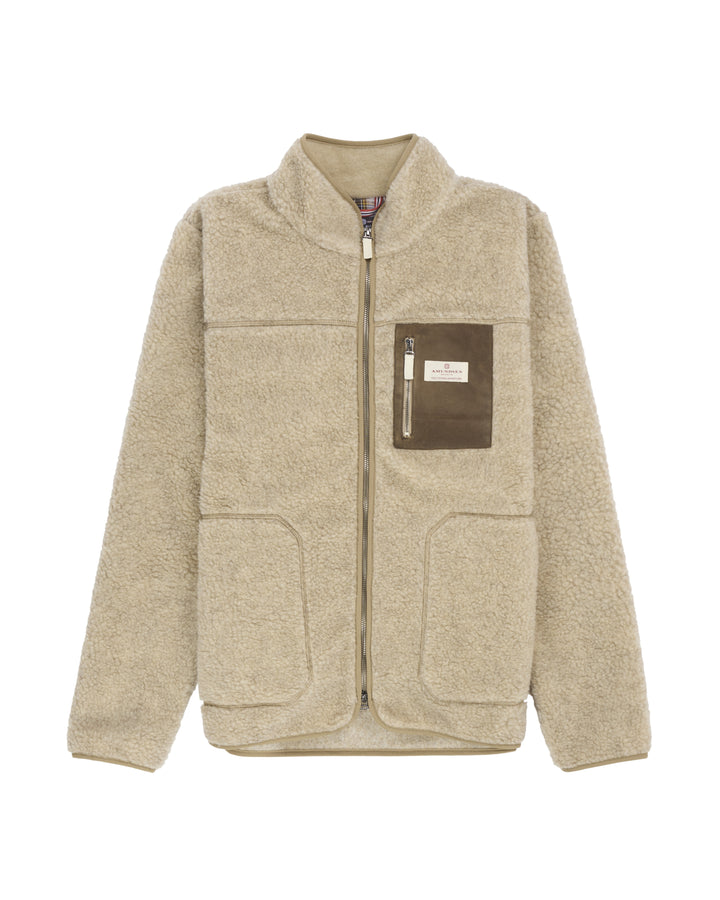 Amundsen Sports Heroes Wool Fleece Jacket Mens Natural