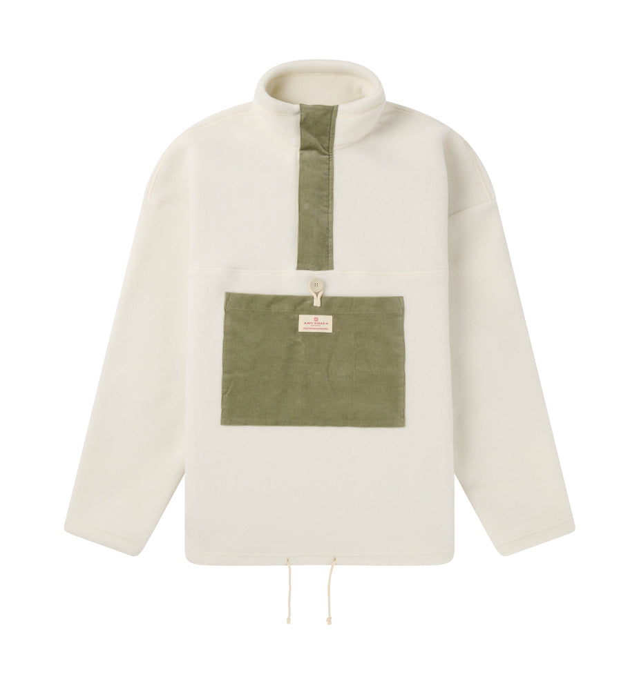 Amundsen Sports V-Bond Cord Fleece Mens Natural/Olive Ash