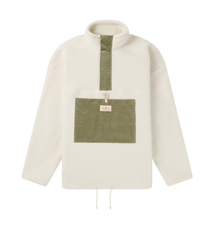 Amundsen Sports V-Bond Cord Fleece Mens Natural/Olive Ash