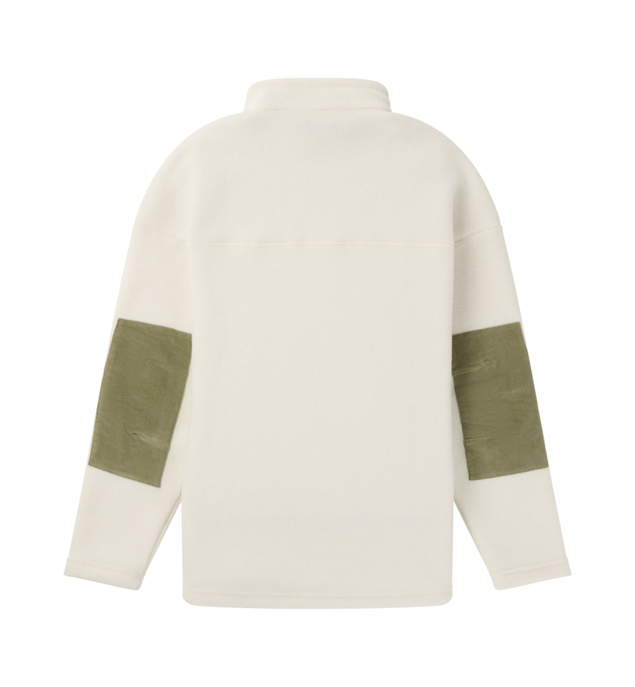 Amundsen Sports V-Bond Cord Fleece Mens Natural/Olive Ash