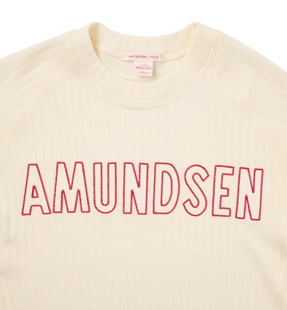 Amundsen Sports Hero's Hide Crew Neck Mens Natural/Logo