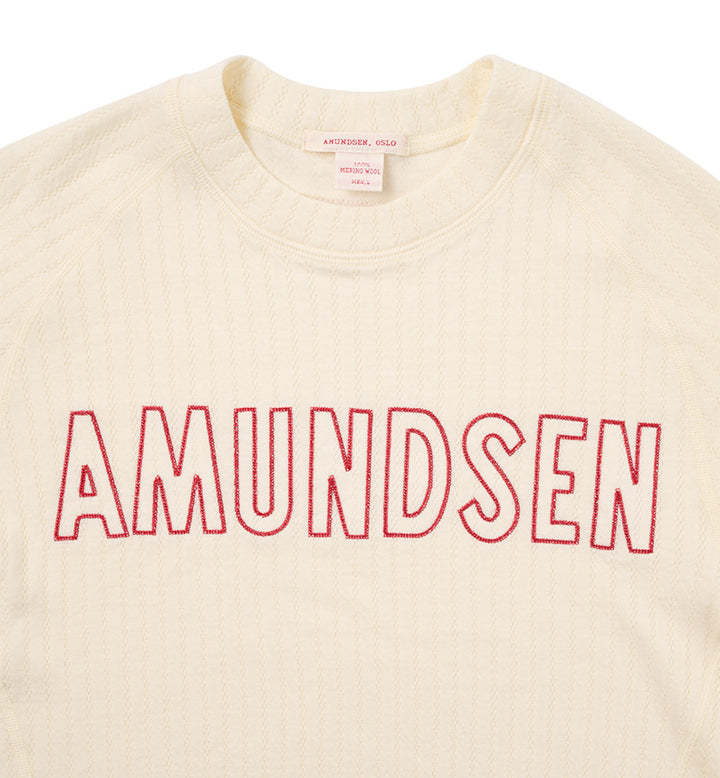 Amundsen Sports Hero's Hide Crew Neck Mens Natural/Logo