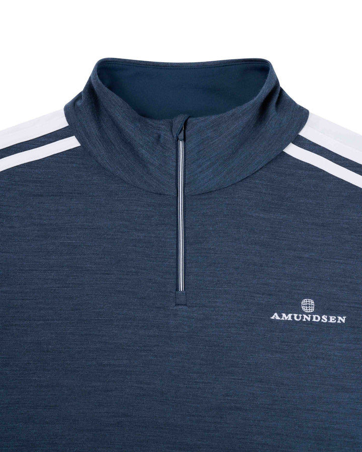 Amundsen Sports 5Mila Half-Zip Lines Mens Faded Navy