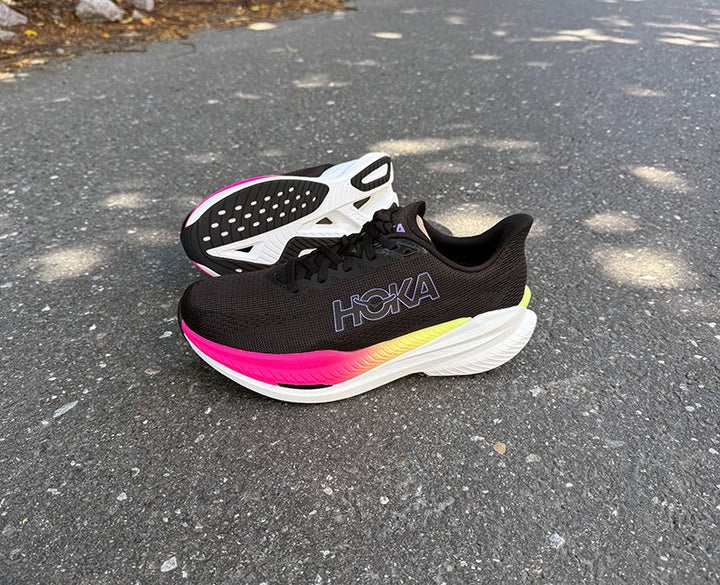 Hoka W MACH X 3 Black / Neon Nebula