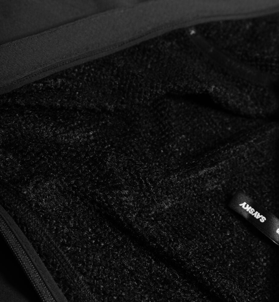 Saysky Combat Half Zip Fleece Hoodie Black