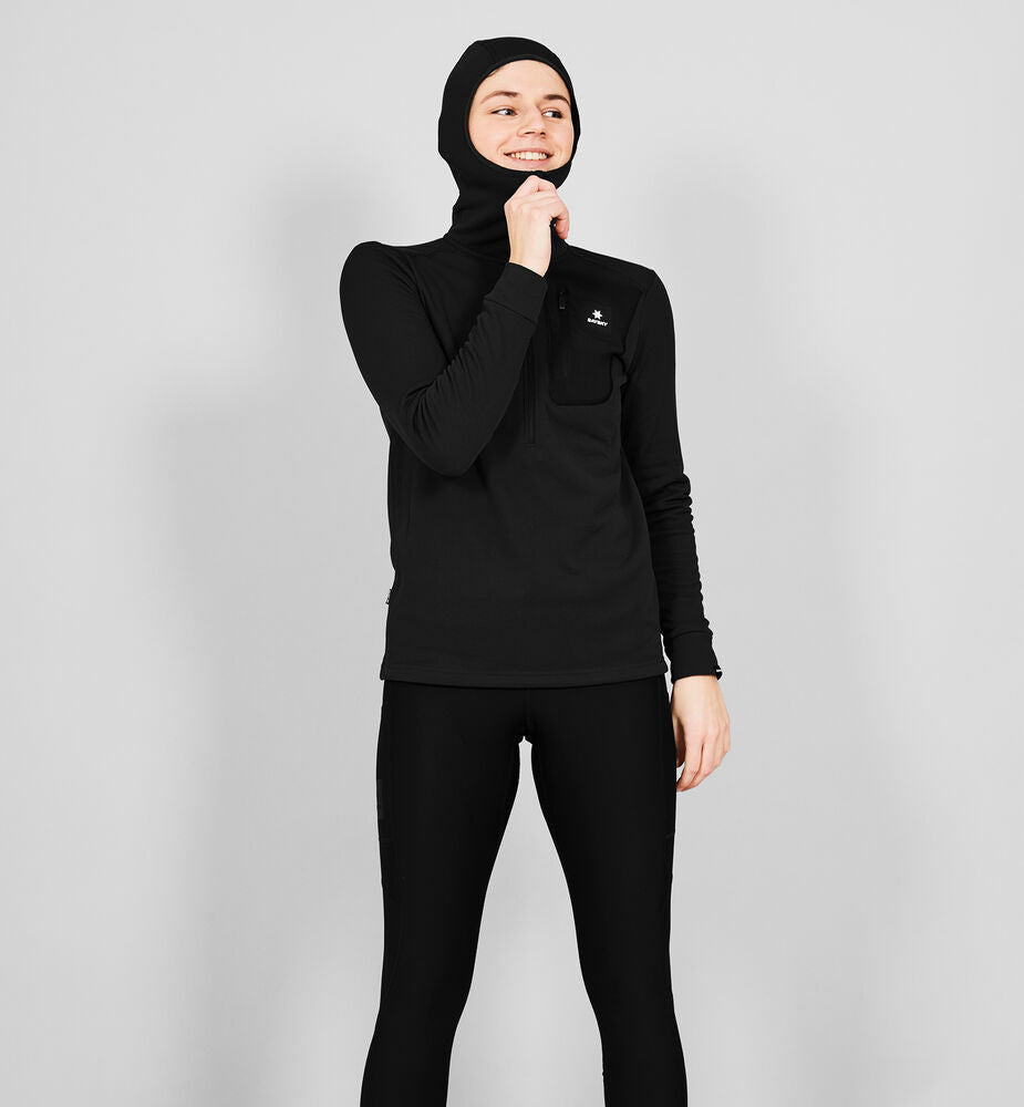 Saysky W Combat Half Zip Fleece Hoodie Black
