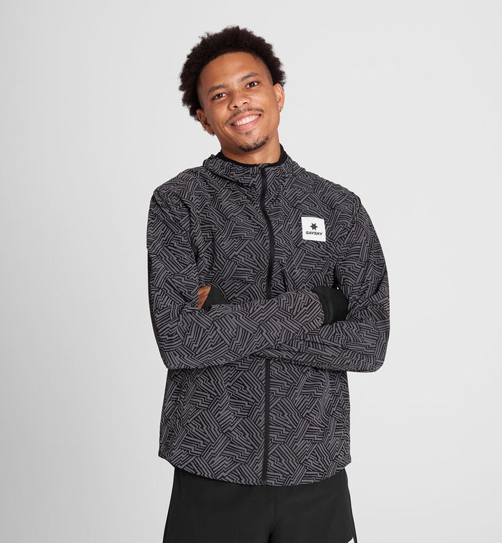 Saysky Reflective Blaze Jacket Black Aop