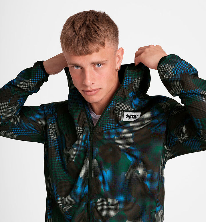 Saysky Flower Pace Jacket Blue Aop