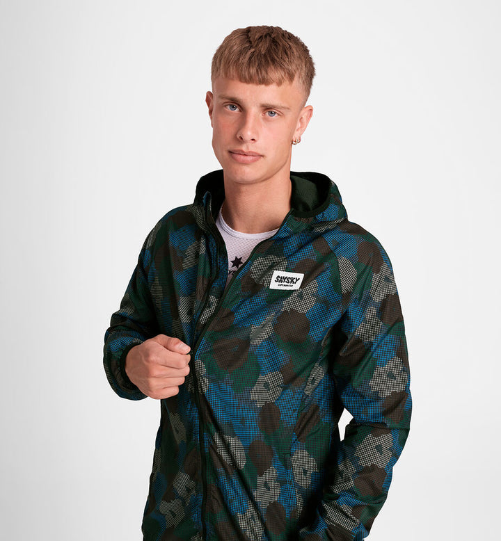 Saysky Flower Pace Jacket Blue Aop