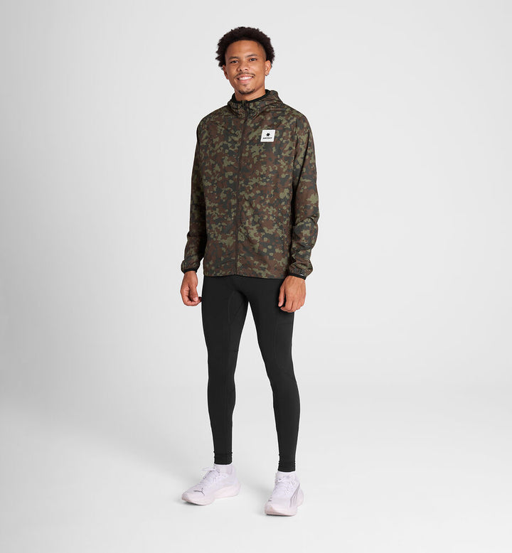 Saysky Camo Pace Jacket Brown Aop