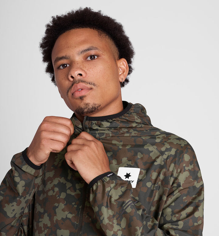 Saysky Camo Pace Jacket Brown Aop