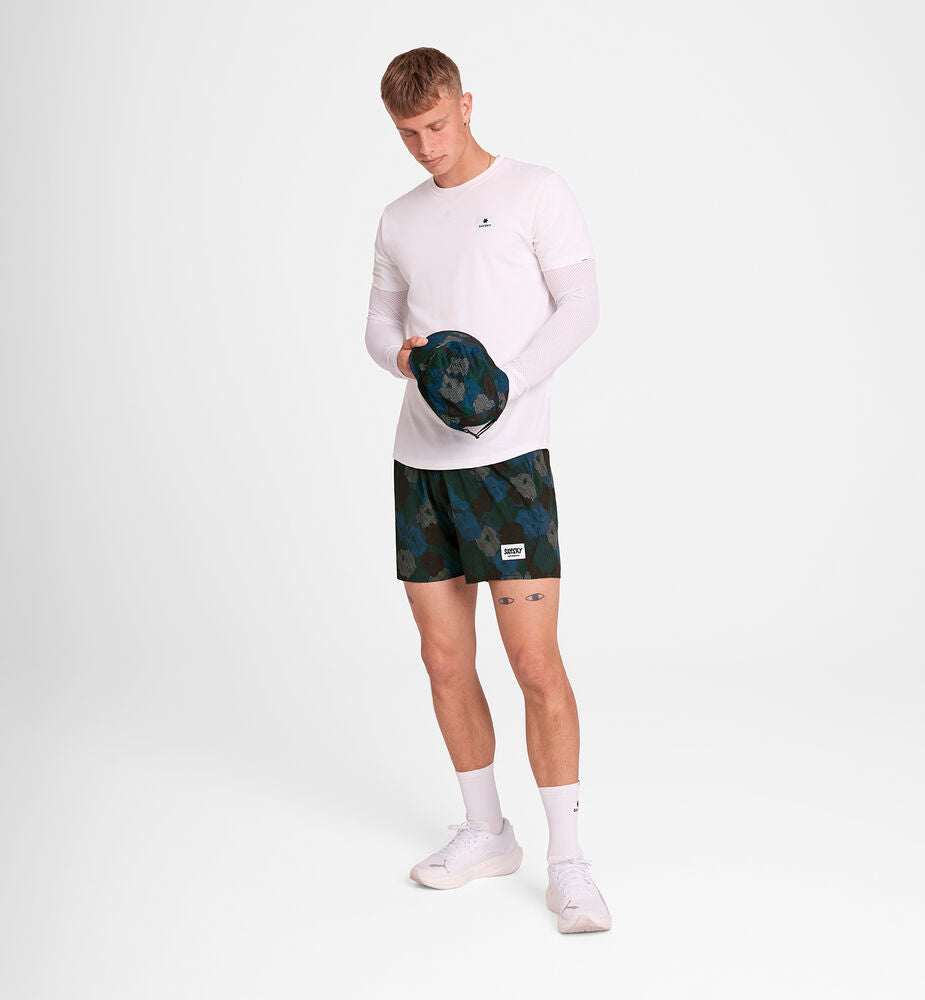 Saysky Flower Pace Shorts 5" Blue Aop