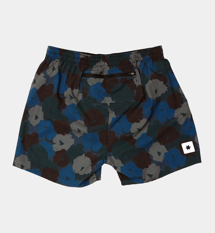 Saysky Flower Pace Shorts 5" Blue Aop