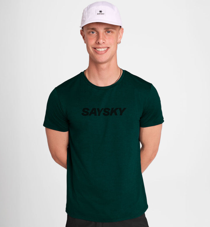 Saysky Logo Pace T-Shirt Green