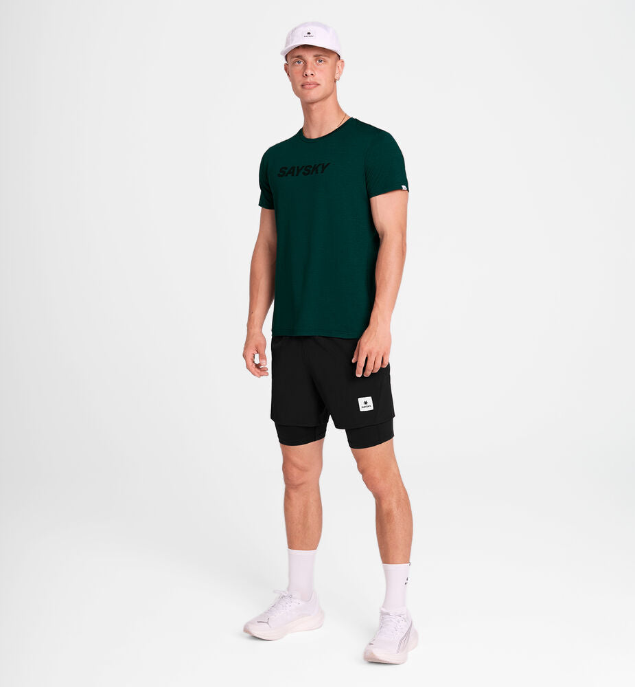 Saysky Logo Pace T-Shirt Green