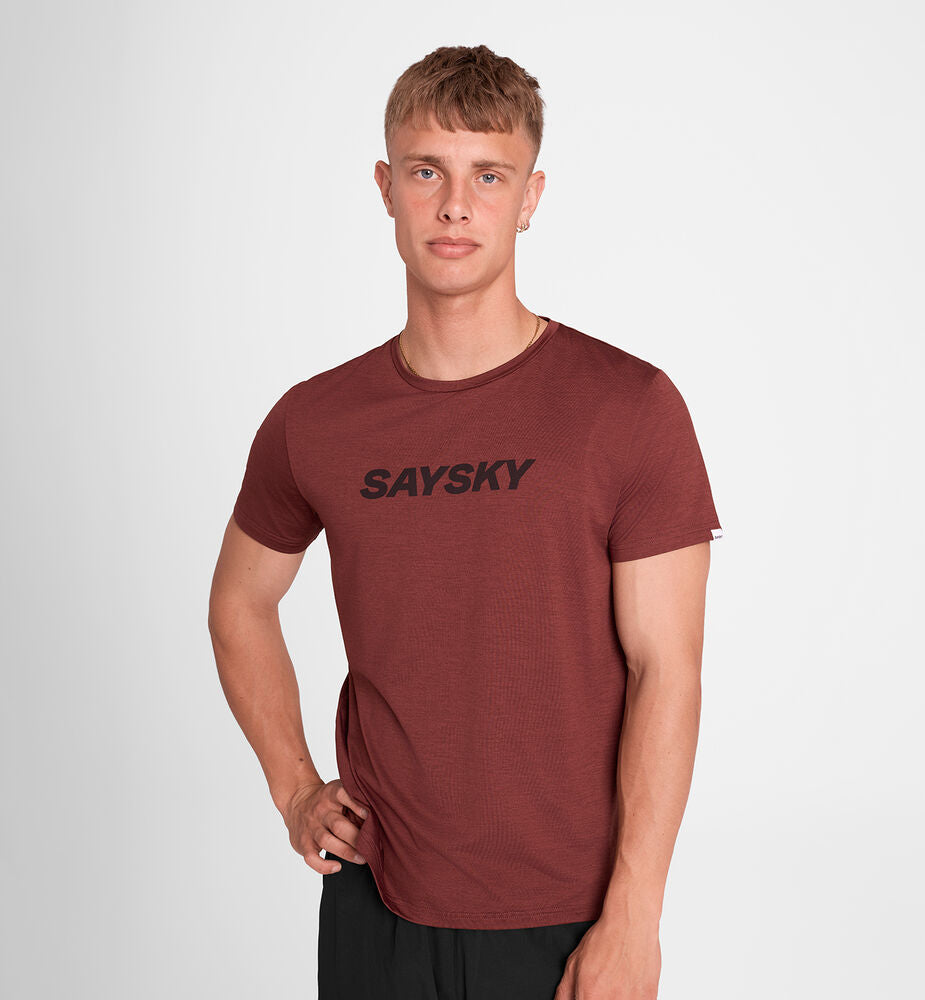 Saysky Logo Pace T-Shirt Red