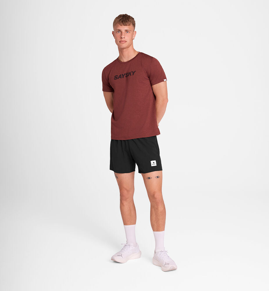 Saysky Logo Pace T-Shirt Red