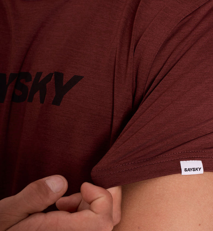 Saysky Logo Pace T-Shirt Red