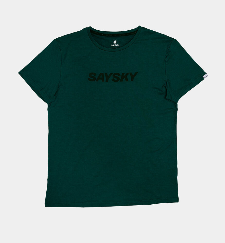 Saysky Logo Pace T-Shirt Green