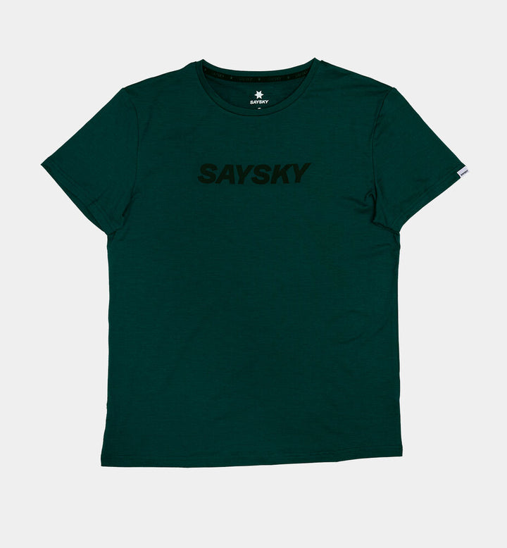 Saysky Logo Pace T-Shirt Green