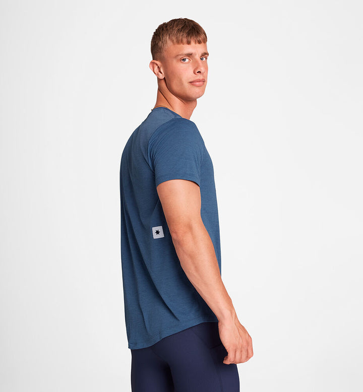 Saysky Logo Combat Pro T-shirt Blue