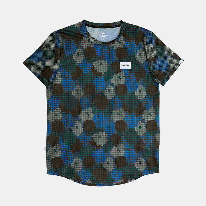 Saysky Flower Combat T-Shirt Blue Aop