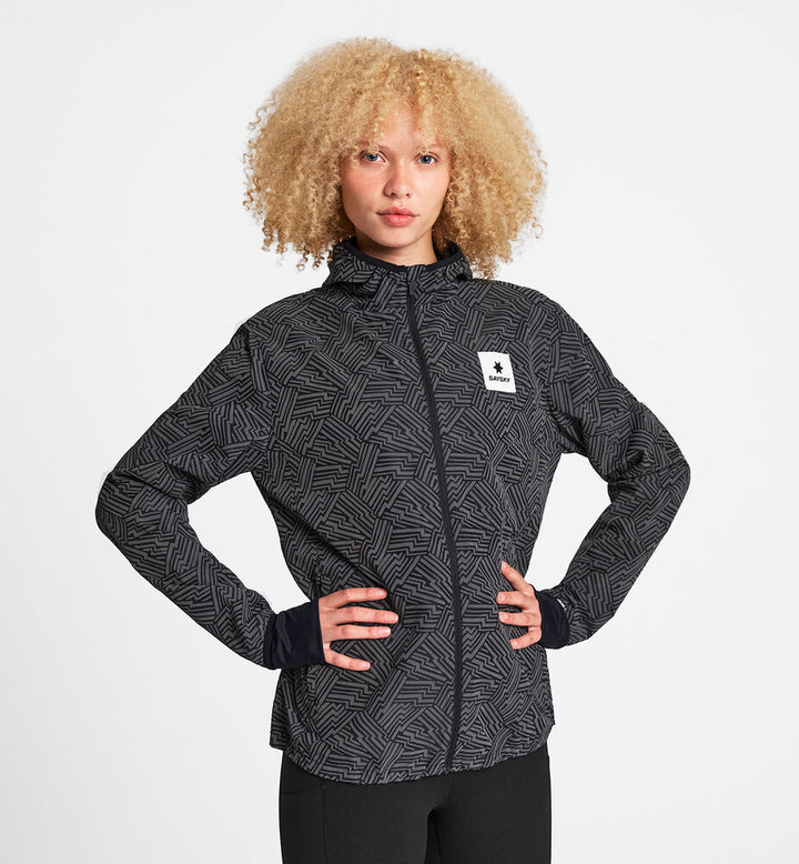 Saysky W Reflective Blaze Jacket Black Aop