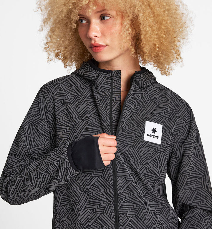 Saysky W Reflective Blaze Jacket Black Aop